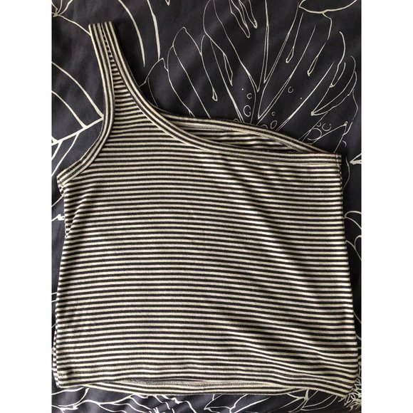 American Eagle striped one shoulder tank - Picture 2 of 2
